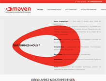 Tablet Screenshot of maven.fr